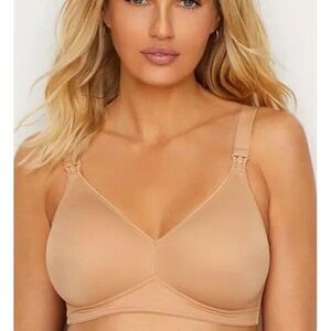 Anita Maternity Basic Tan Wire Free Nursing Bra 5075‎ Size 32D